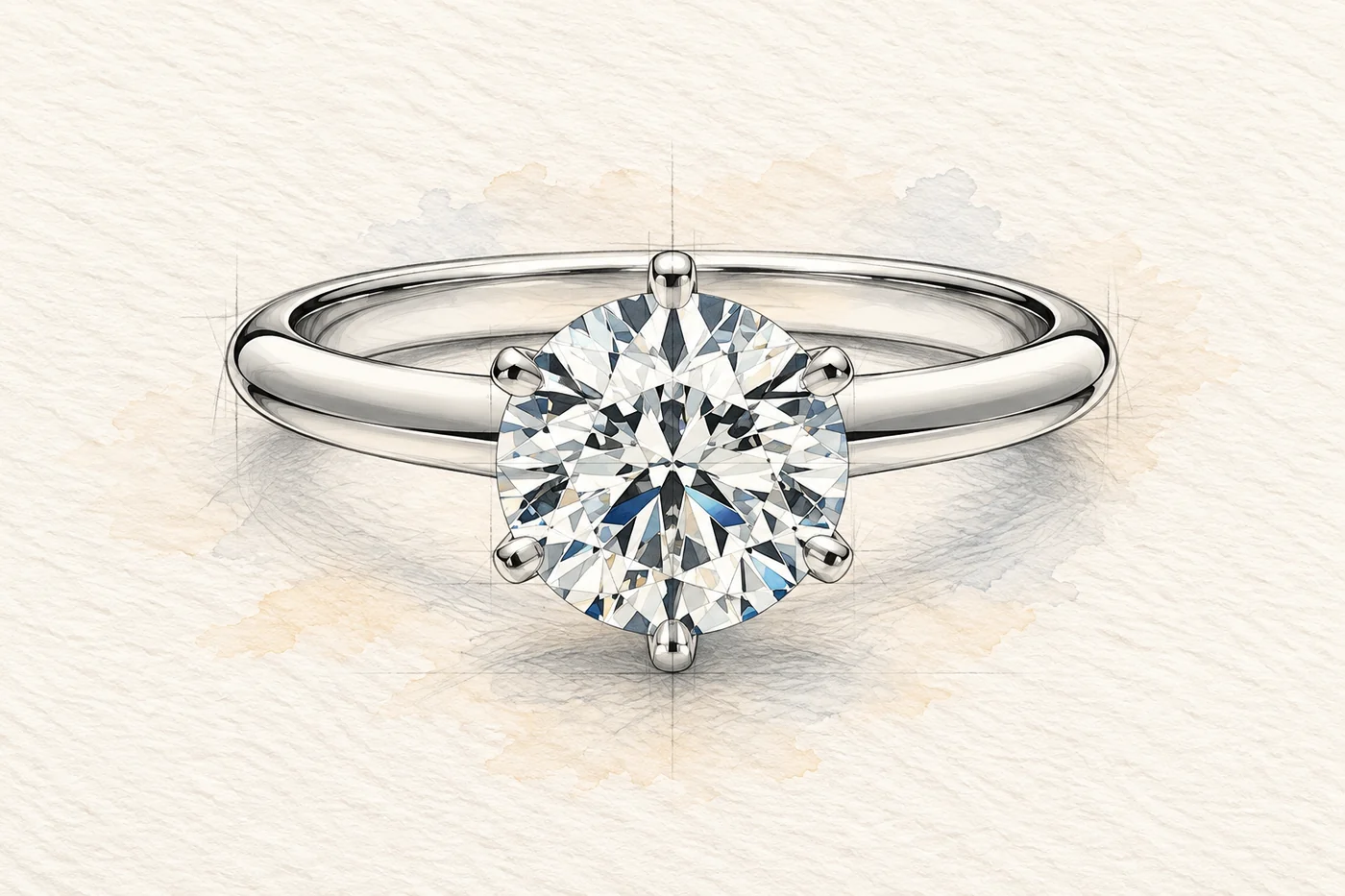 OVOEU round ring design sketch.