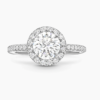 3.06 Center Round Brilliant Lab-Grown Diamond Halo Engagement Ring