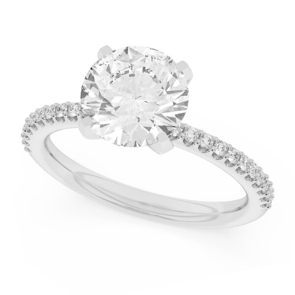 2.59 Center Round Brilliant Lab-Grown Diamond Engagement Ring - Image 4