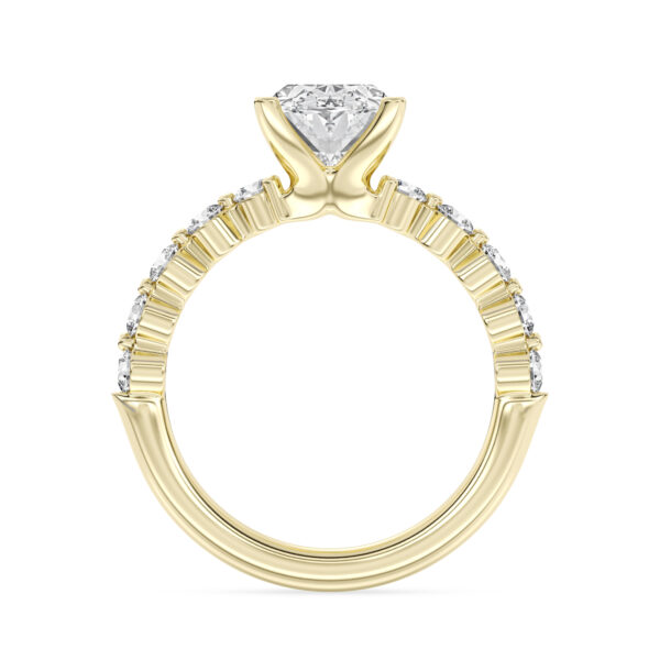 2.50 Center Oval Lab-Grown Diamond Engagement Ring - Image 3